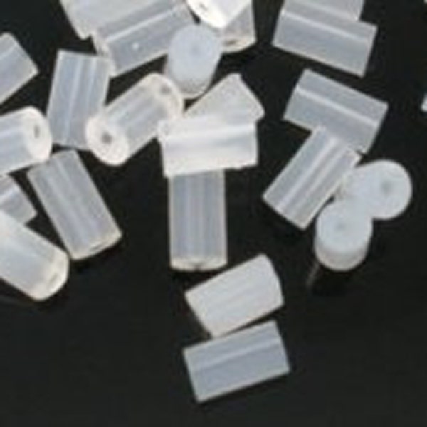 Tube Silicon Earring Backs, Rubber Earring Stopper Nuts