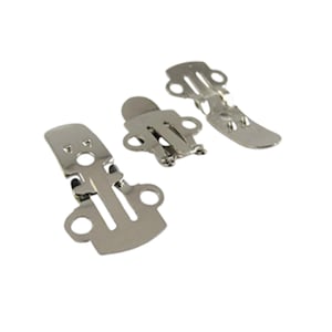 25 pairs Blank Stainless Steel Metal Shoe Clips