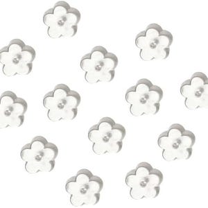 25-500 pairs BULK Clear Rubber Flower Earring Backs, Hypoallergenic Plastic Rubber Replacement, Safety Pad Stopper Nuts, Wholesale Silicone image 3