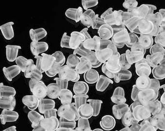 100 pcs Silicon Earring Backs