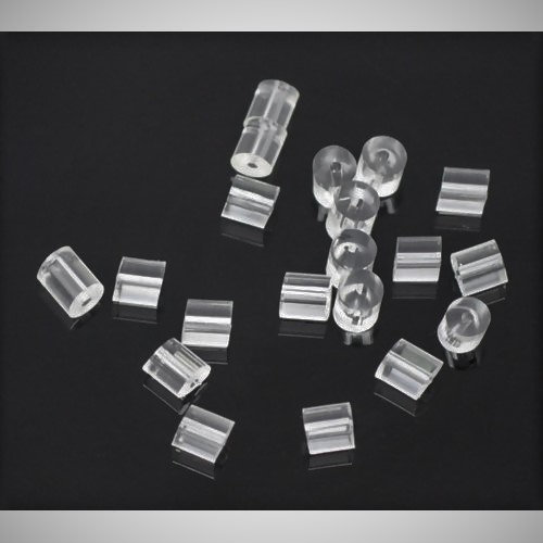 144 Clear Rubber 72 Pairs 4mm Ear Wire Guards Ear Nuts Earring Backs  Stoppers 