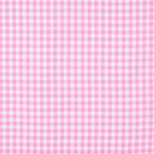 White and Pink Gingham Homespun Cotton Polyester Blend Fabric by Yard or by FQ - 1/8 inch check