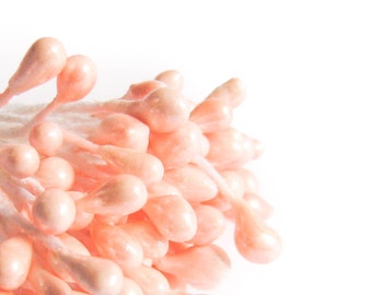 Peach Pink Millinery Flower Stamens