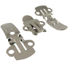 100 pairs Blank Stainless Steel Metal Shoe Clips
