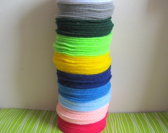 300 pcs, 3" Hand cut Felt Circles - Made to Order You CHOOSE the color