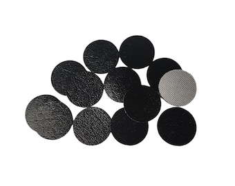 20 pcs Leatherette Circles - Faux Leather Patches - Red, Tan, White, Gray, Black, Brown From 1" to 8"