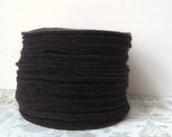 30 pcs, 3" inches Hand cut Fabric Circles - Dark Brown