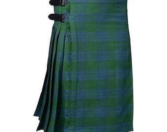 Falda escocesa de tartán antiguo del clan Montgomery