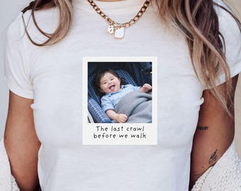 Senior Bar Crawl Shirts | Last Crawl Before We Walk Seniors 2026 | Custom Picture Shirt | Class of 2026 College Graduation | Y2K Baby Tee