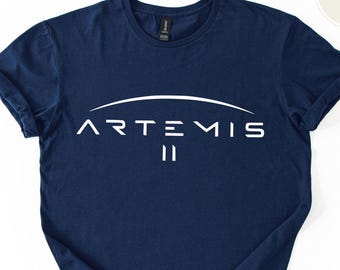 Camiseta de la misión lunar Artemis II, camiseta para fans del programa espacial de la NASA, regalo de astronomía, camiseta de lanzamiento de cohete, top de exploración espacial, camiseta espacial unisex