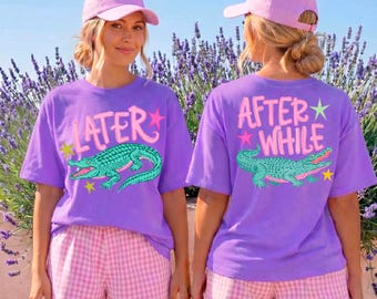 Later Gator Alligator Summer Comfort Colors® Shirt | After A While Crocodile Summer Vacation Tee Tshirt | After While Summer Beach Shirt