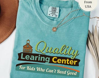 Camiseta del Centro de Aprendizaje de Calidad Nick Shirley, Camiseta con meme viral de guardería, Camiseta divertida de humor republicano de Comfort Colors, Camiseta con historia de estafa de Minnesota