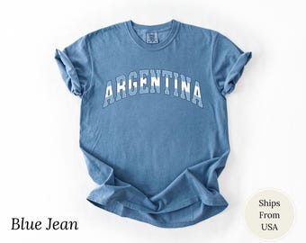 Comfort Colors Argentina Shirt, Football Cup Argentina Tshirt, Argentina Soccer Fan Tee, Argentina Football Team Fan T-Shirt, Soccer Lover