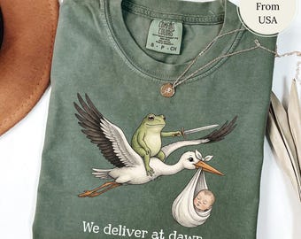 Camiseta de rana para enfermera de parto, divertida y sarcástica, con colores cómodos, regalo de graduación.