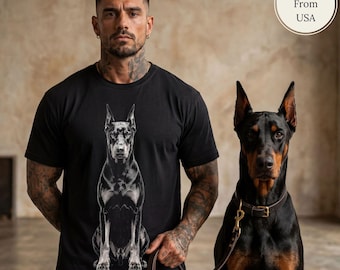 Camiseta Comfort Colors Doberman, camiseta vintage con estampado de perro, regalo para mamás o papás de perros, camiseta para amantes de los Doberman, camiseta para amantes de las mascotas