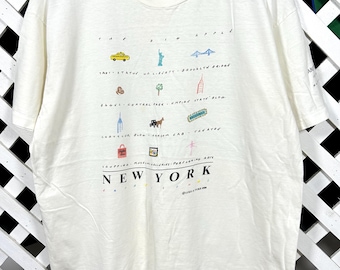 Vintage 1991 New York The big apple Tshirt / Large