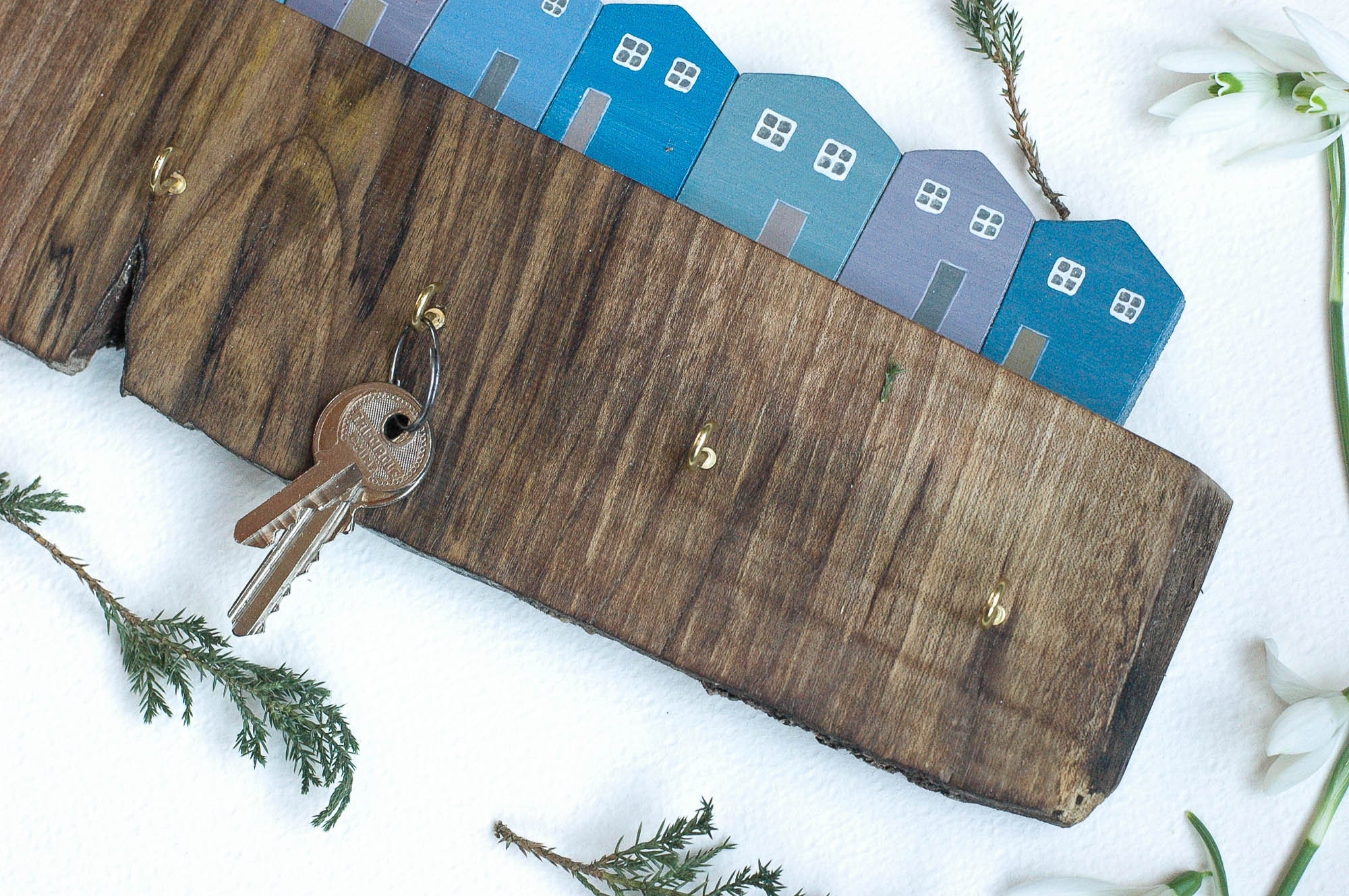 Key holder for wall personalized decorative key rack key Etsy