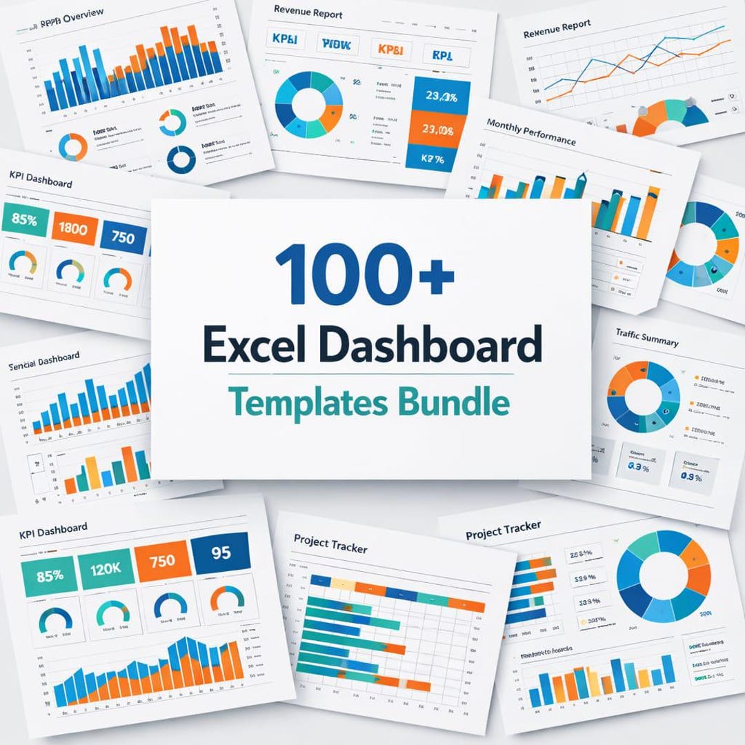 100+ Excel Dashboard Template Bundle Project Management | Professional ...