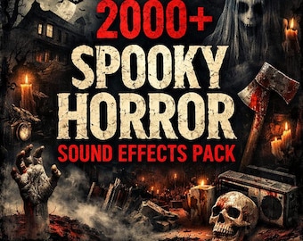 2000+ Horror Sound Effects | Scary Film, Game, Halloween Instant Download