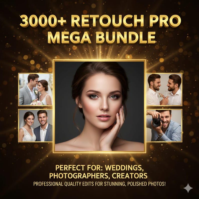 3000+ Retouch Pro Mega Bundle | Photoshop Presets, Actions, Brushes ...