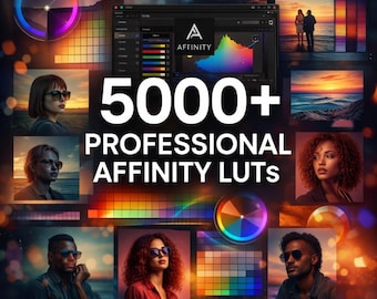Plus de 5 000 LUT d'affinité | Préréglages cinématographiques d'étalonnage des couleurs (téléchargement numérique)