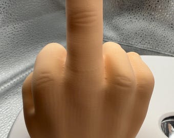 3D Printed Middle Finger Desk Display – Sarcastic Humor Ring Holder