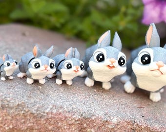 Easter Bunnies! Meet the Hoppy Family: 3D Printed Articulated Flexi-Bunnies