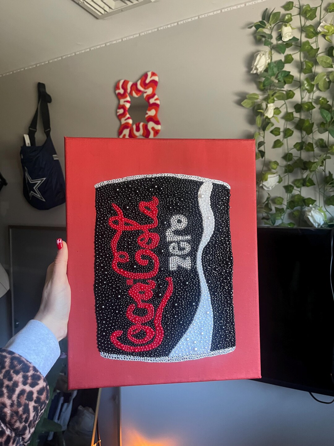 Coca-cola Zero Rhinestone Canvas Wall Art - Etsy