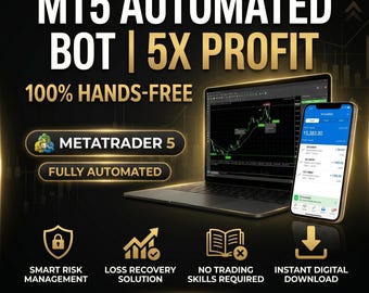 Bot de trading MT5 5x / Forex, criptomonedas, acciones y oro (Asesor experto)