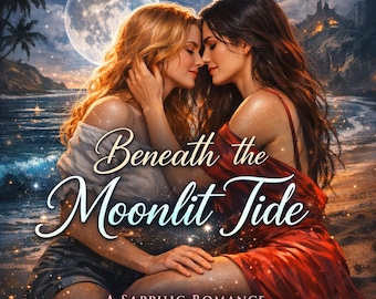 Bajo la marea iluminada por la luna – Novela romántica lésbica, historia de amor sáfica, ficción LGBTQ+, edición impresa y electrónica.
