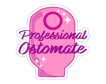 Professional ostomate sticker (pink)