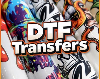 Personalized DTF transfer – custom logo printing – custom textile printing – individual iron-on transfer – shirt logo transfer