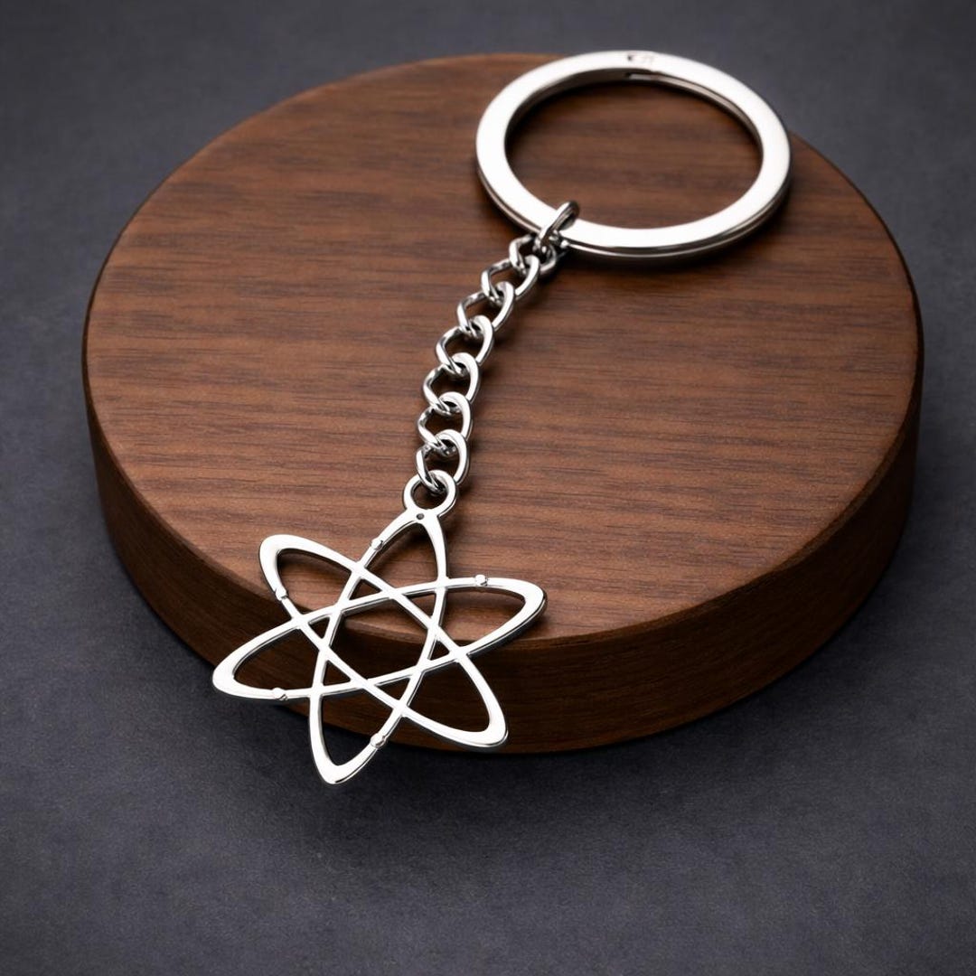 Atom Keychain Science Charm, Physics Chemistry Gift for Nerd Enthusiast ...