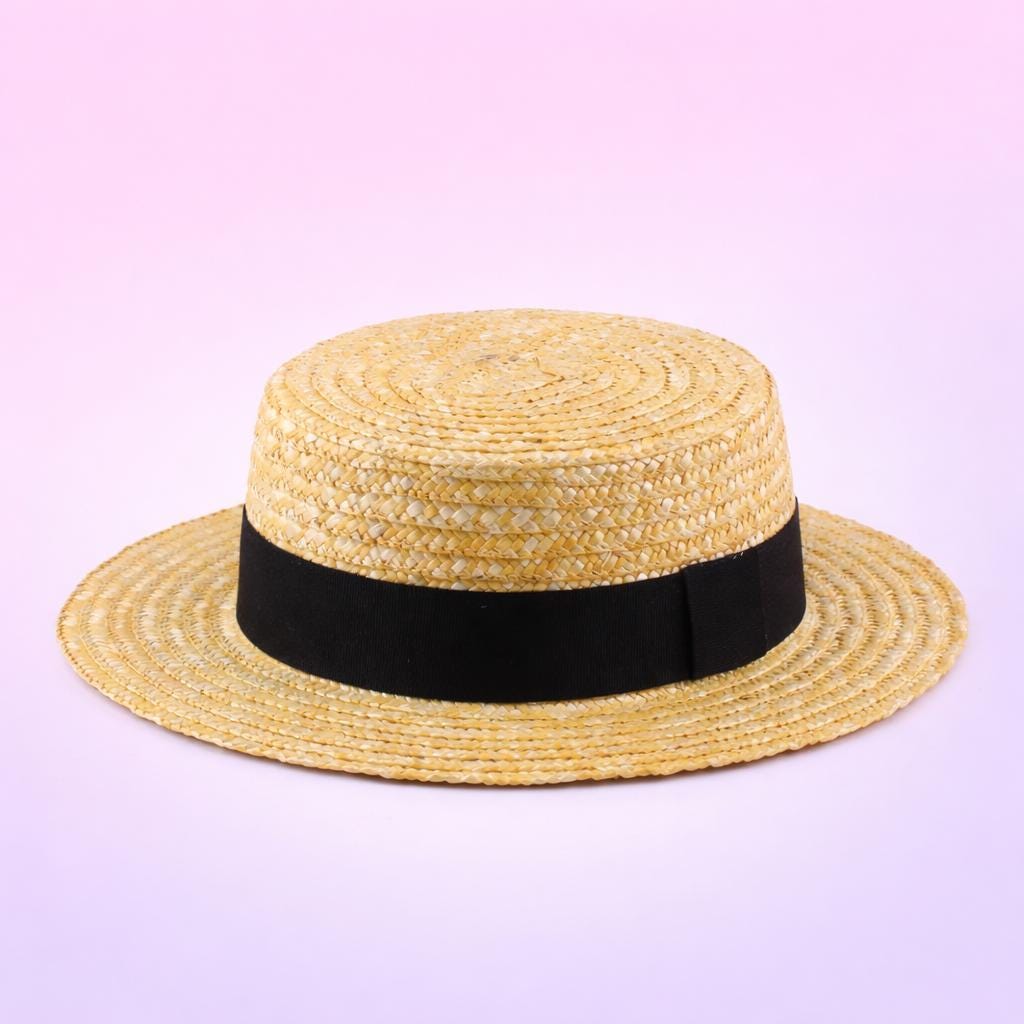 Straw Skimmer Hat - Etsy display picture 1