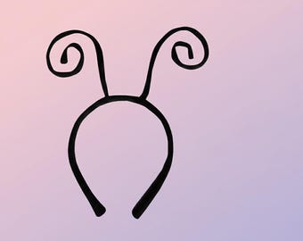 Fascia per capelli in velluto con antenne da insetto, accessorio per costume da insetto, cappello divertente e stravagante