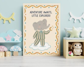 Playful Kids Wall Art for Baby Room Decor – Cute Animal Prints for Eclectic Nursery & Kids Bedroom Art - Digital Download