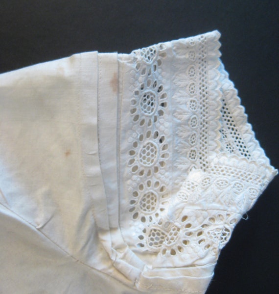 Antique Victorian Corset Cover With Broiderie Ang… - image 4