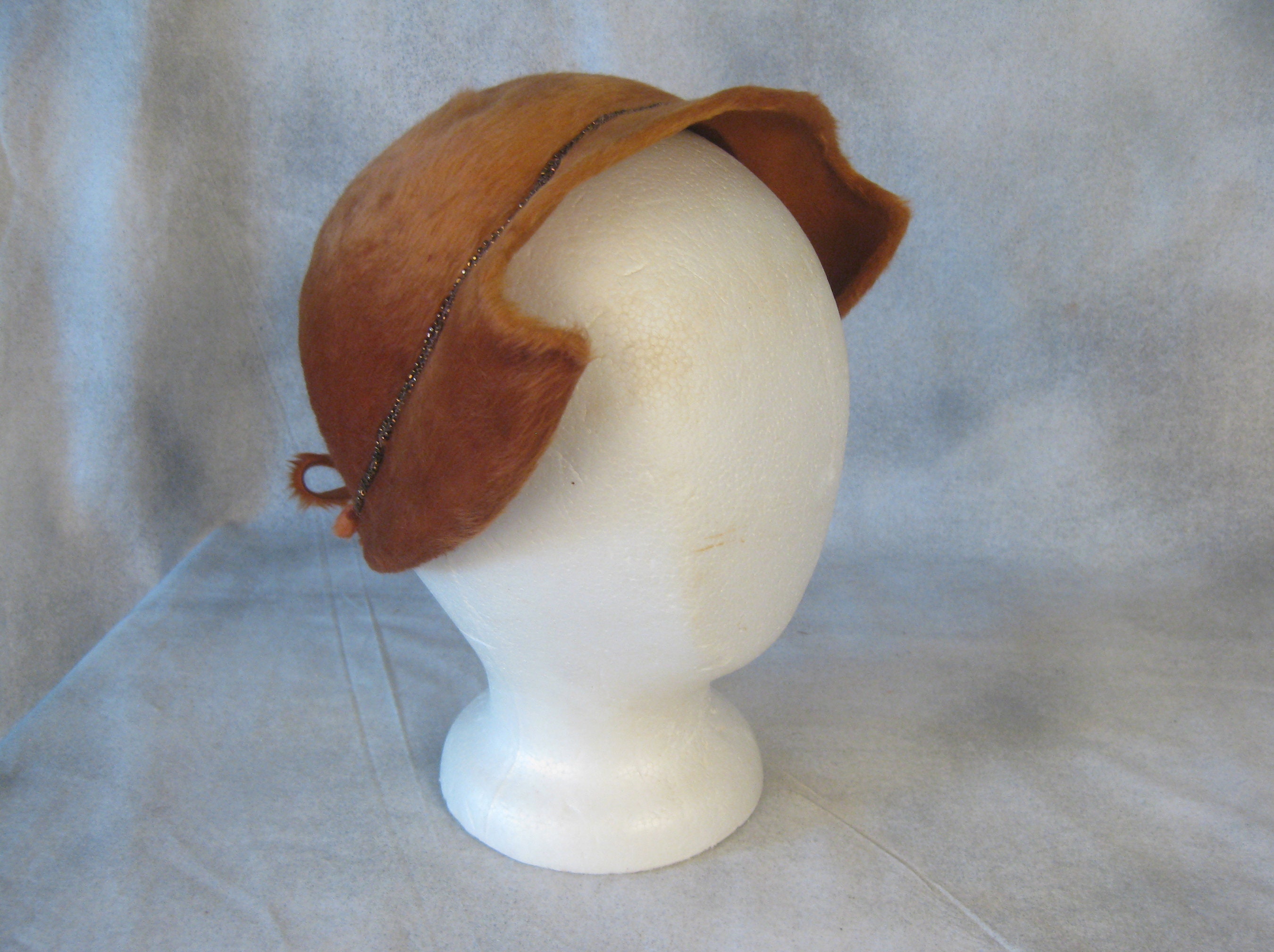 1950s Vintage Melusine Fur Felt Copper 