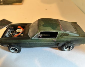 Bullitt Mustang , McQueen, movie car, junkermodel, rat rod, Classicwrecks, model car