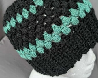 Gehäkelte Bun Beanie (Pony)