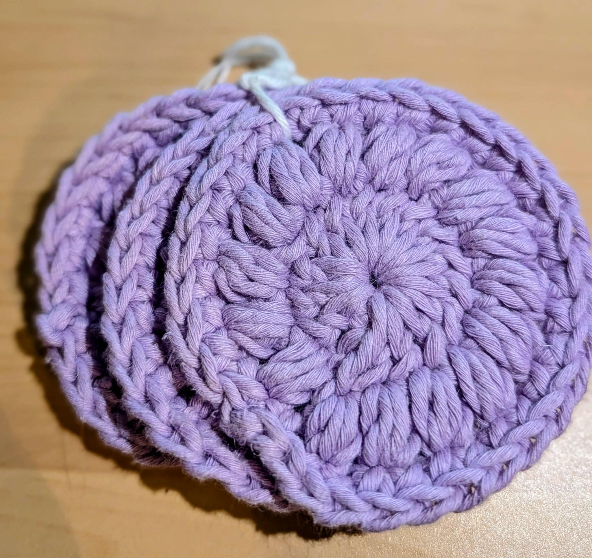 Crocheted 100% Cotton Face Rounds Set of 3 - Etsy