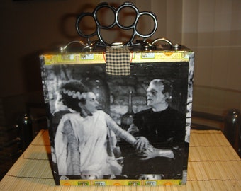 Classic Movie Monsters Themed Cigar Box Purse