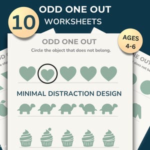 Odd One Out Worksheets for Preschool – 10 Printable Logic Activities Ages 4–6