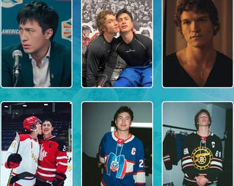 Heated Rivalry Photo Cards Ilya, Shane, Kip, Scott