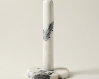 Lilac Marble Paper Towel Holder – Handcrafted Natural Stone