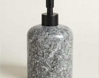 Black Marble Liquid Soap Dispenser (Handcrafted)