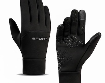 Guantes de invierno para pantalla táctil, cálidos, térmicos y antideslizantes, unisex, para ciclismo, running y senderismo.