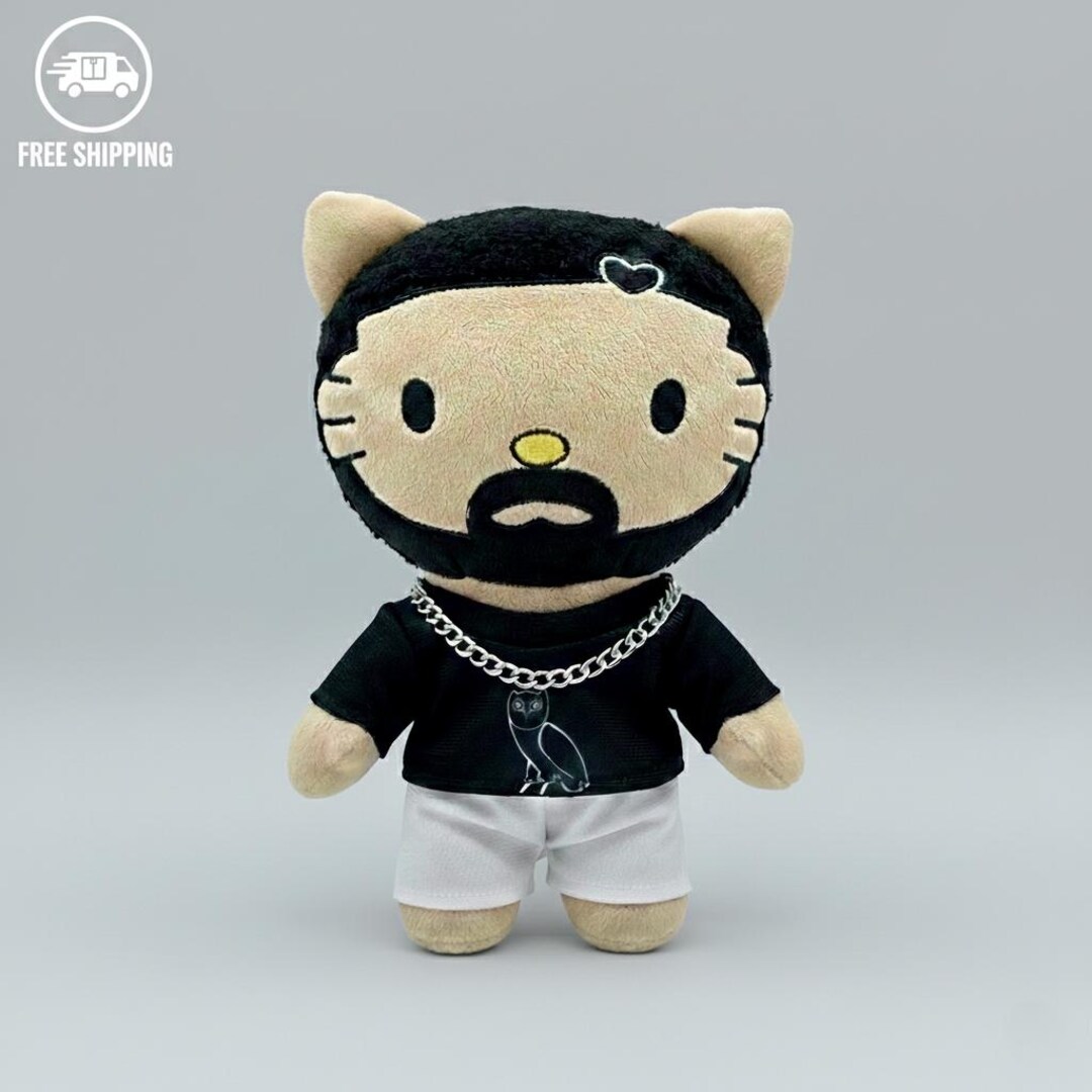 Costom Plushie Rapper Hip-hop Streetwear Plush Toy, Drake Urban Style Plush, 24cm Soft Plush ...