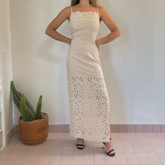 Buy Escada Linen Cutout Slit Dress | High Neck | Eyelet Embroidery | Beige | Margaretha Ley | Deadstock NWT | Made in Italy | Size 36 XS - Small Online in India - Etsy Buy Escada Linen Cutout Slit Dress | High Neck | Eyelet Embroidery | Beige | Margaretha Ley | Deadstock NWT | Made in Italy | Size 36 XS - Small Online in India - Etsy