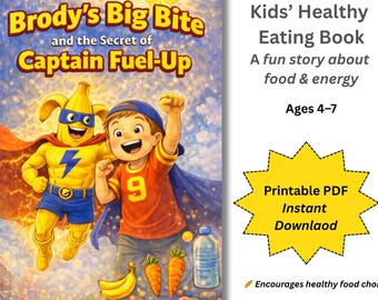 Brody's Big Bite - Livre pour enfants Picky Eater sur l'alimentation saine - 4-7 ans | PDF imprimable